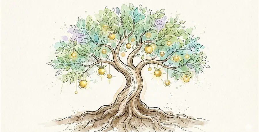 Árbol que representa una rutina construida poco a poco